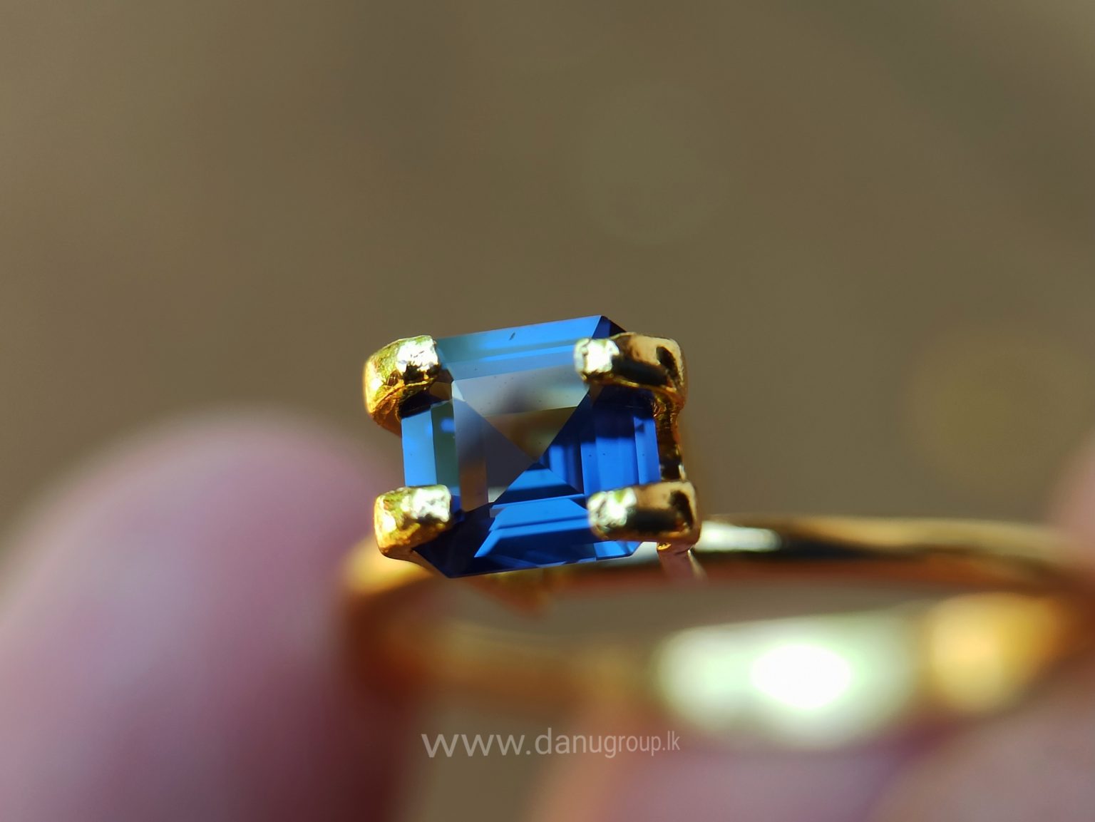 Ceylon Natural vivid blue royal blue Sapphire from Danu Group Gemstones Collections