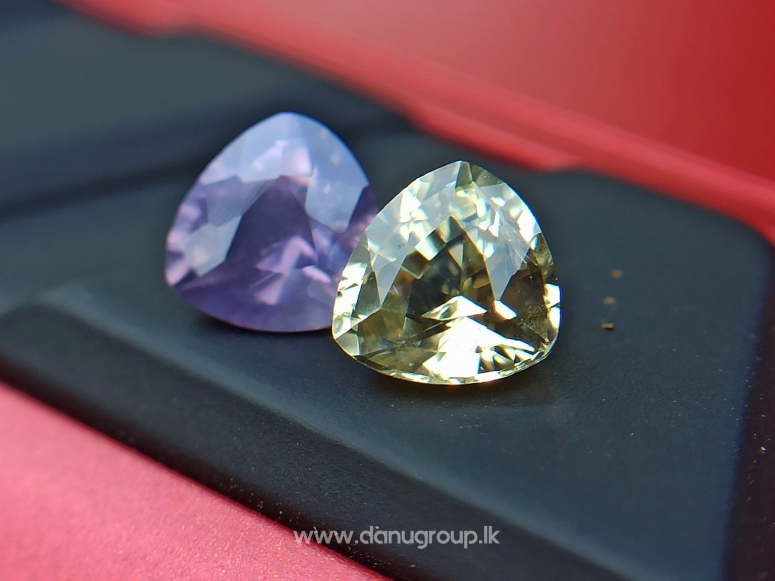 danugroup.lk - natural purple and yellow sapphire from Danu Group Fancy Sapphire couple