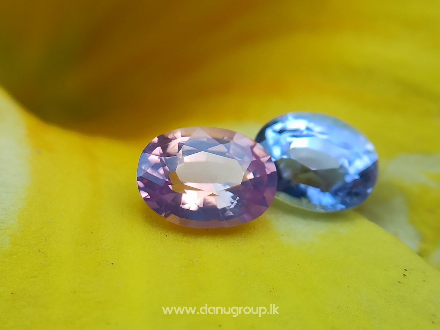 Ceylon Natural Fancy Sapphire Couple - Danu Group Gemstones Collection