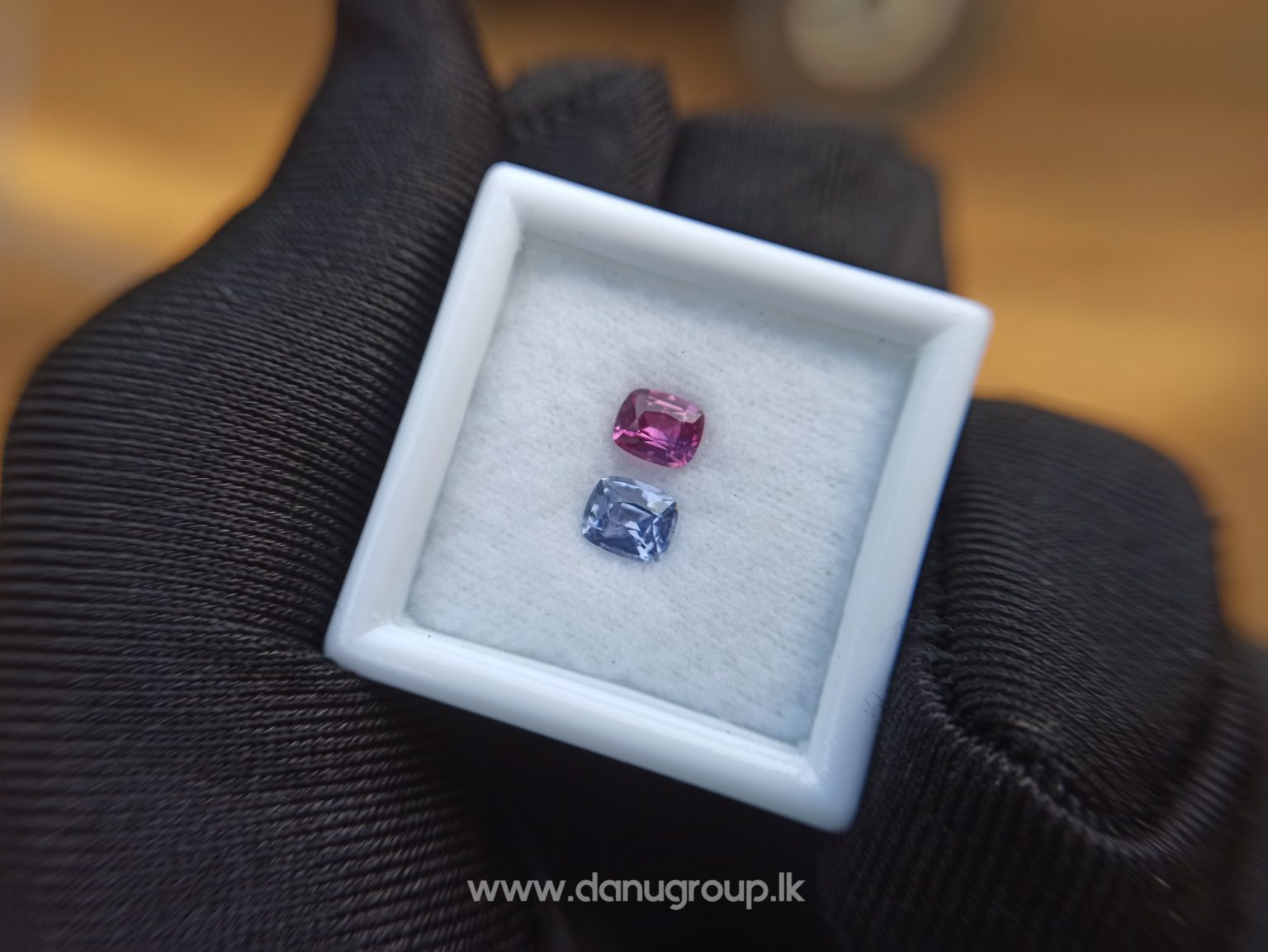 Ceylon Natural Violet and pink sapphire , fancy sapphire couple danu group Gemstones