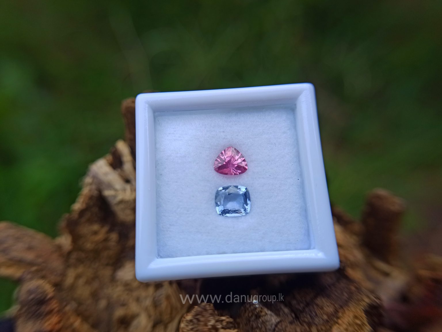 danugroup.lk - Ceylon Natural Blue and pink sapphire couple Danu Group Gemstones