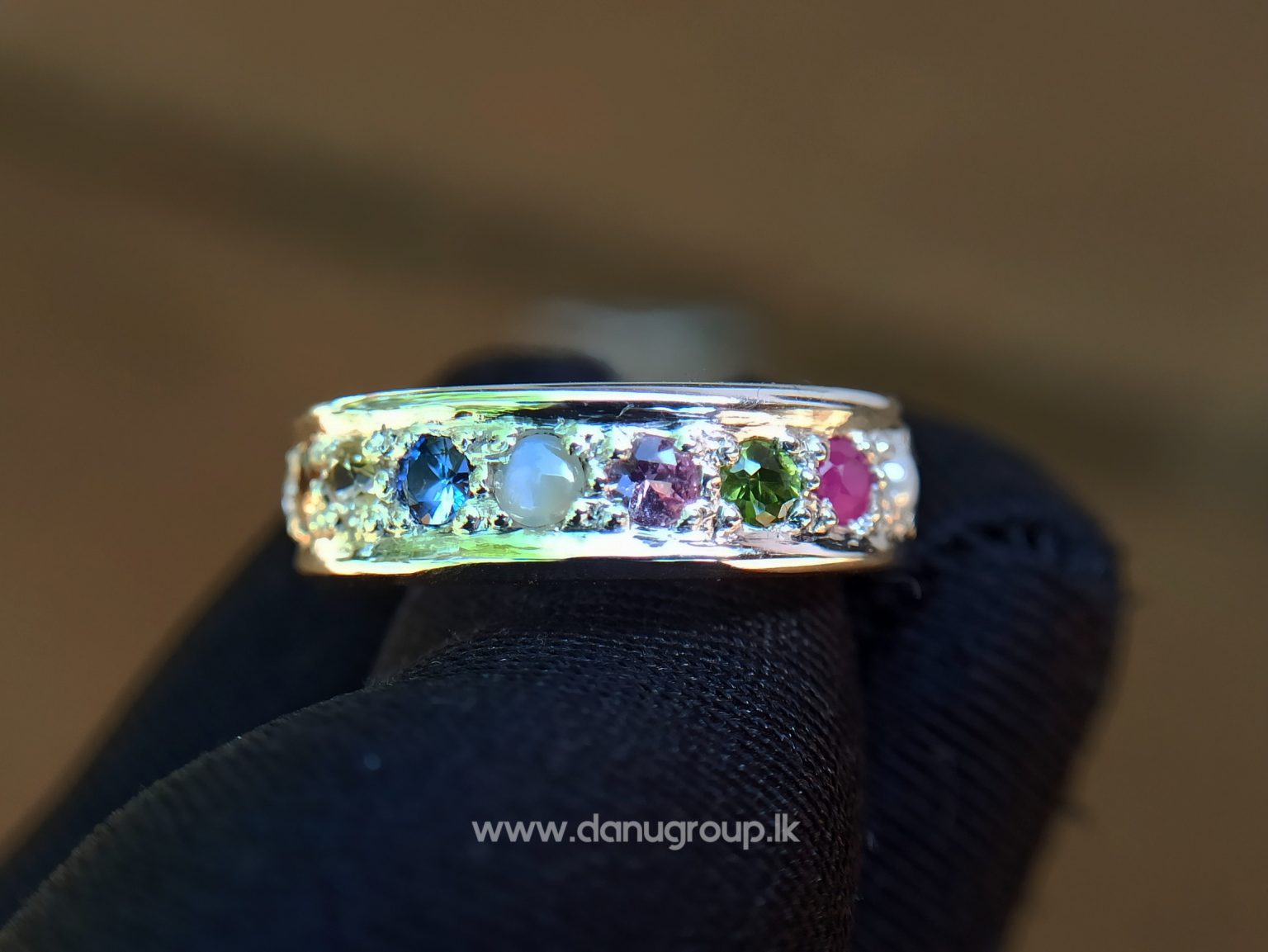 Natural 9 Gemstones Ring - Nawarathna නවරත්න - Danu Group