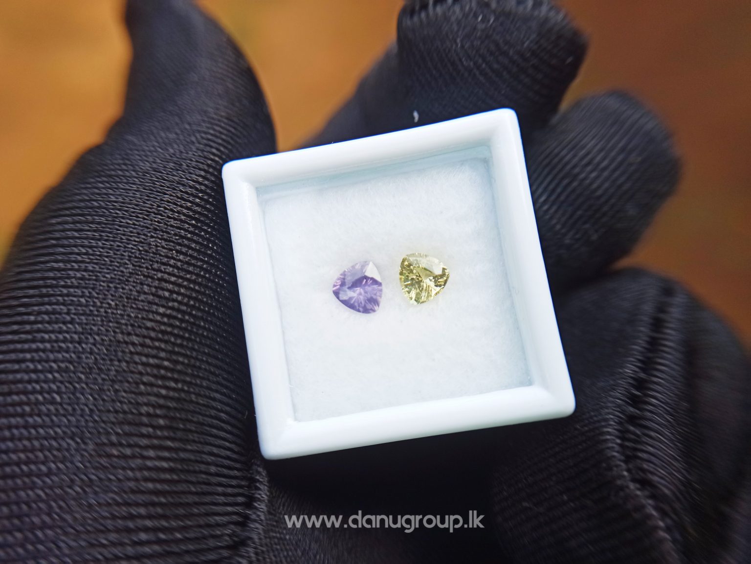 danugroup.lk - natural purple and yellow sapphire from Danu Group Fancy Sapphire couple