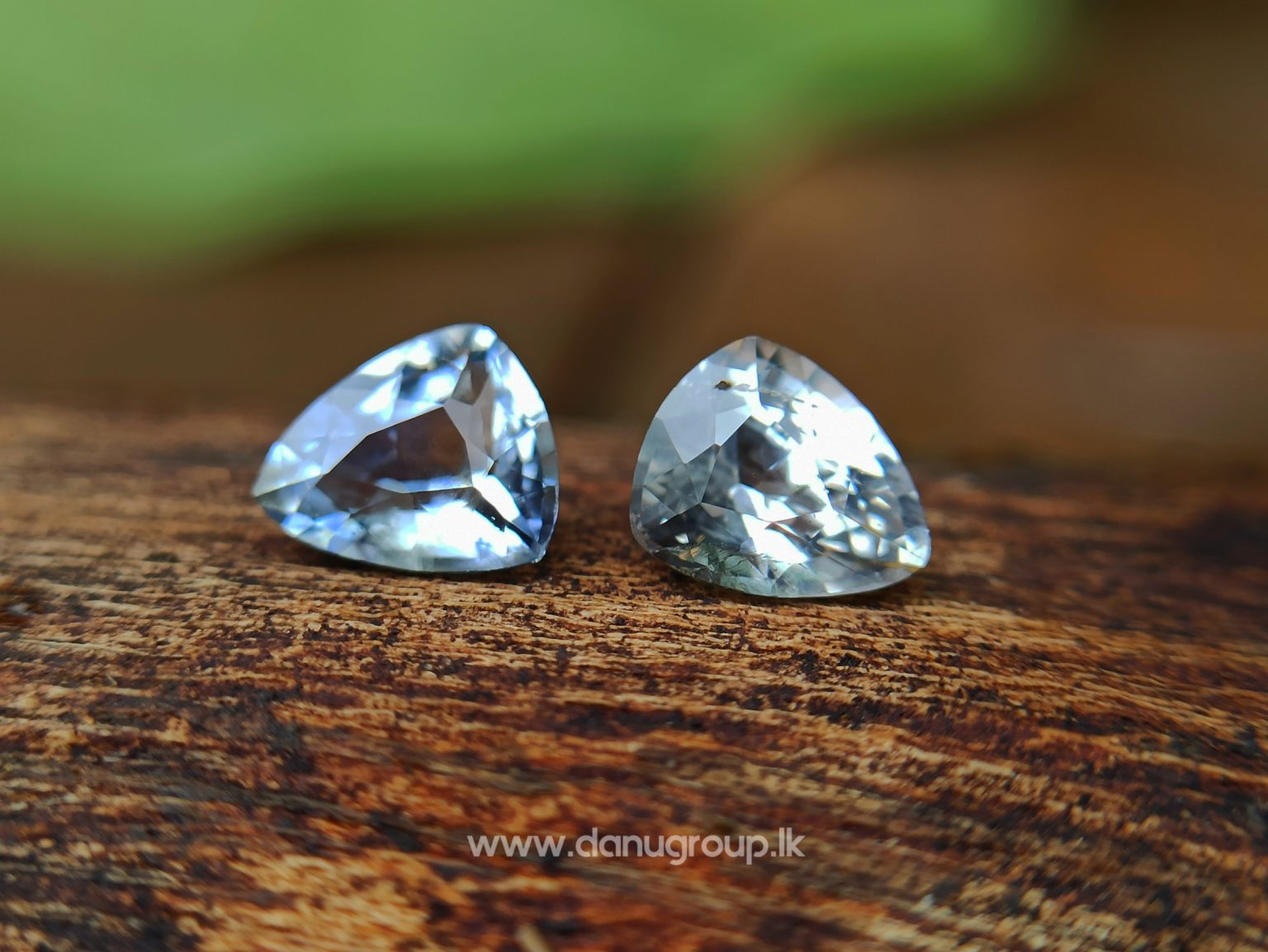 Ceylon Natural Bi Colour Sapphire and light yellow sapphire - Natural Fancy Sapphire couple from Danu Group