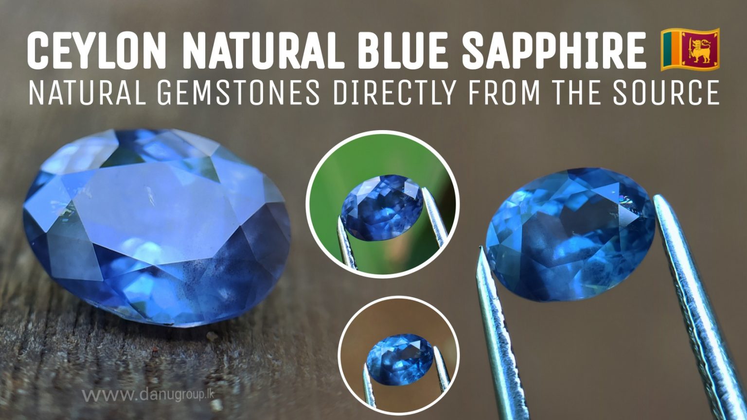 Ceylon Natural Cornflower Blue Sapphire Danu Group Gemstones Collection
