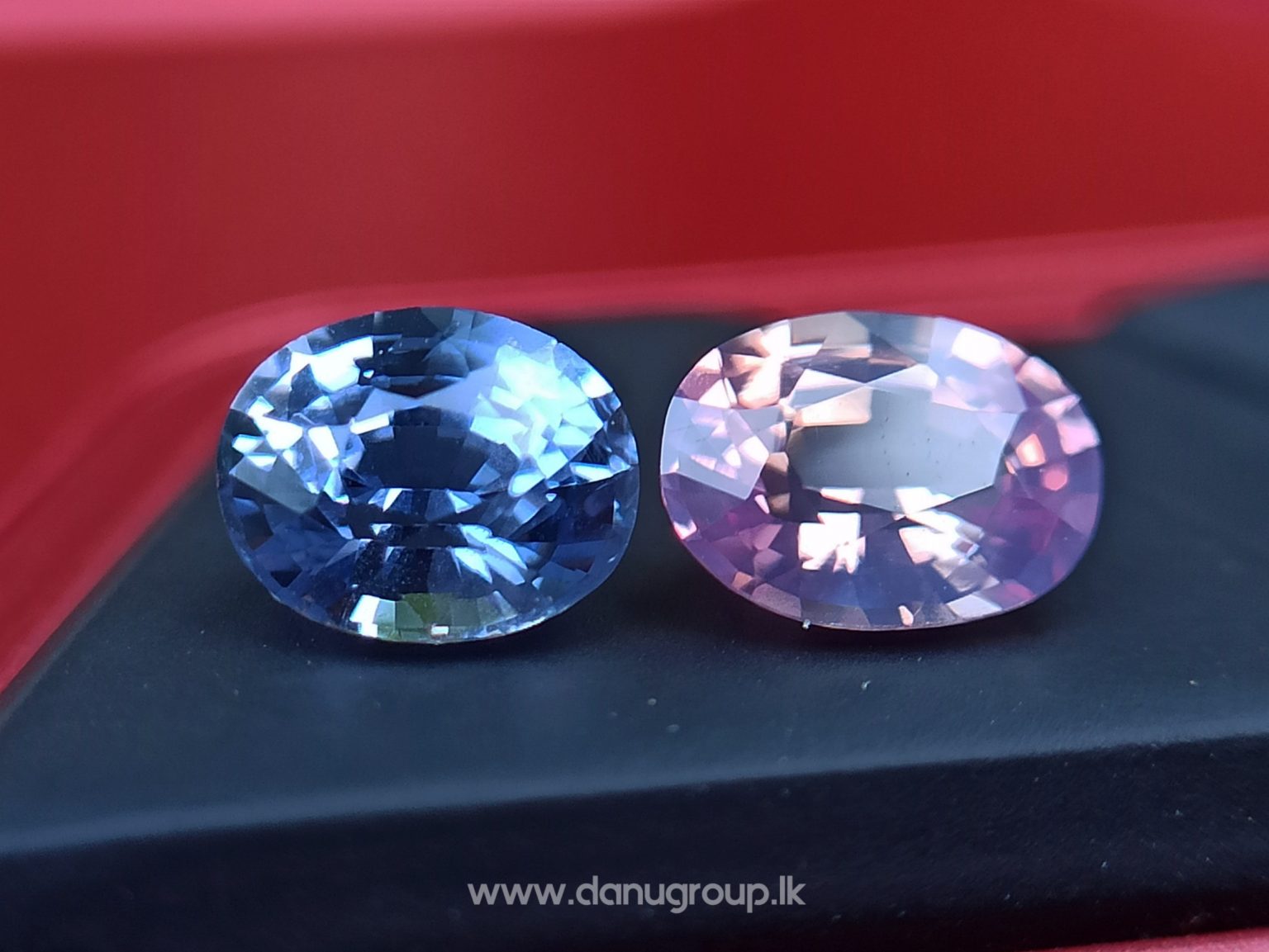 Ceylon Natural Fancy Sapphire Couple - Danu Group Gemstones Collection