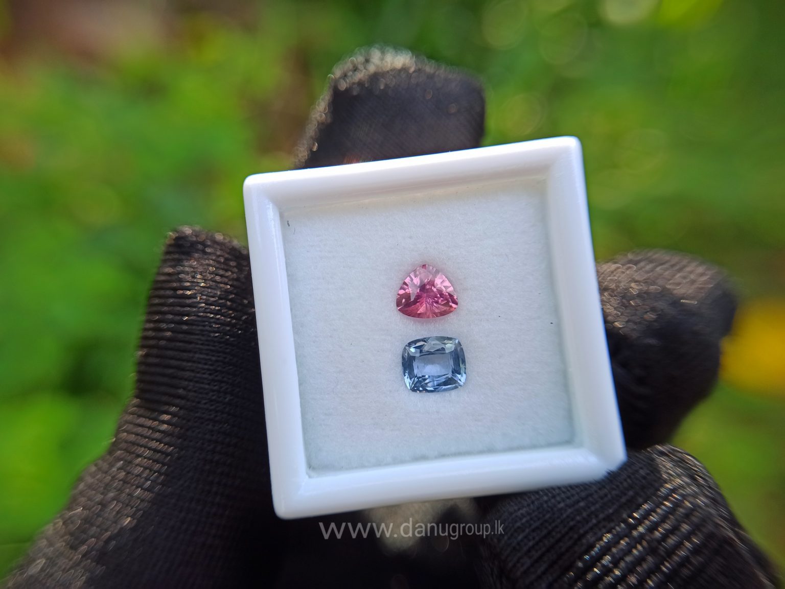 danugroup.lk - Ceylon Natural Blue and pink sapphire couple Danu Group Gemstones