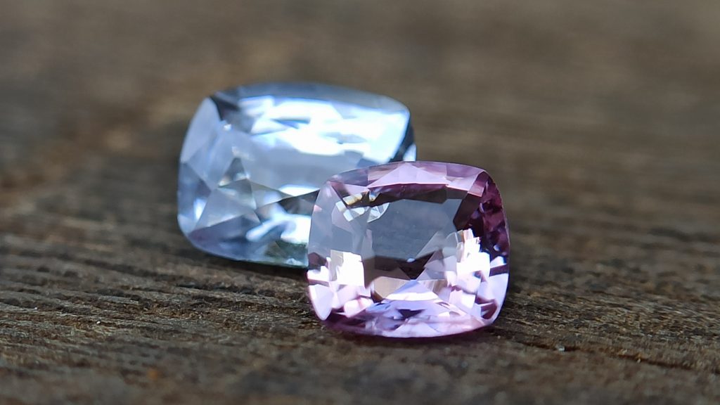danugroup.lk - Ceylon Natural white and pink sapphire couple - danu group Gemstones