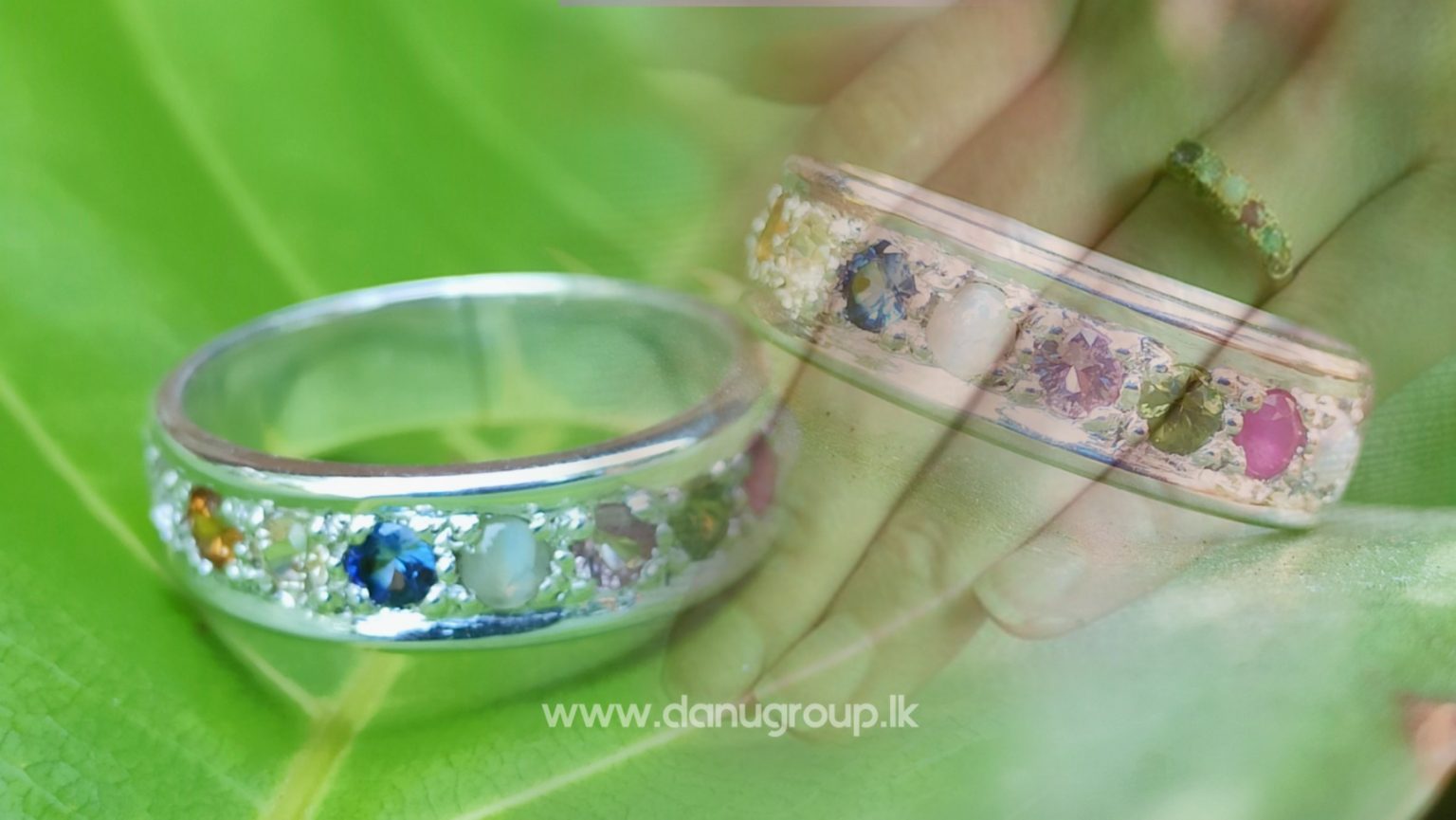 Natural 9 Gemstones Ring - Nawarathna නවරත්න - Danu Group