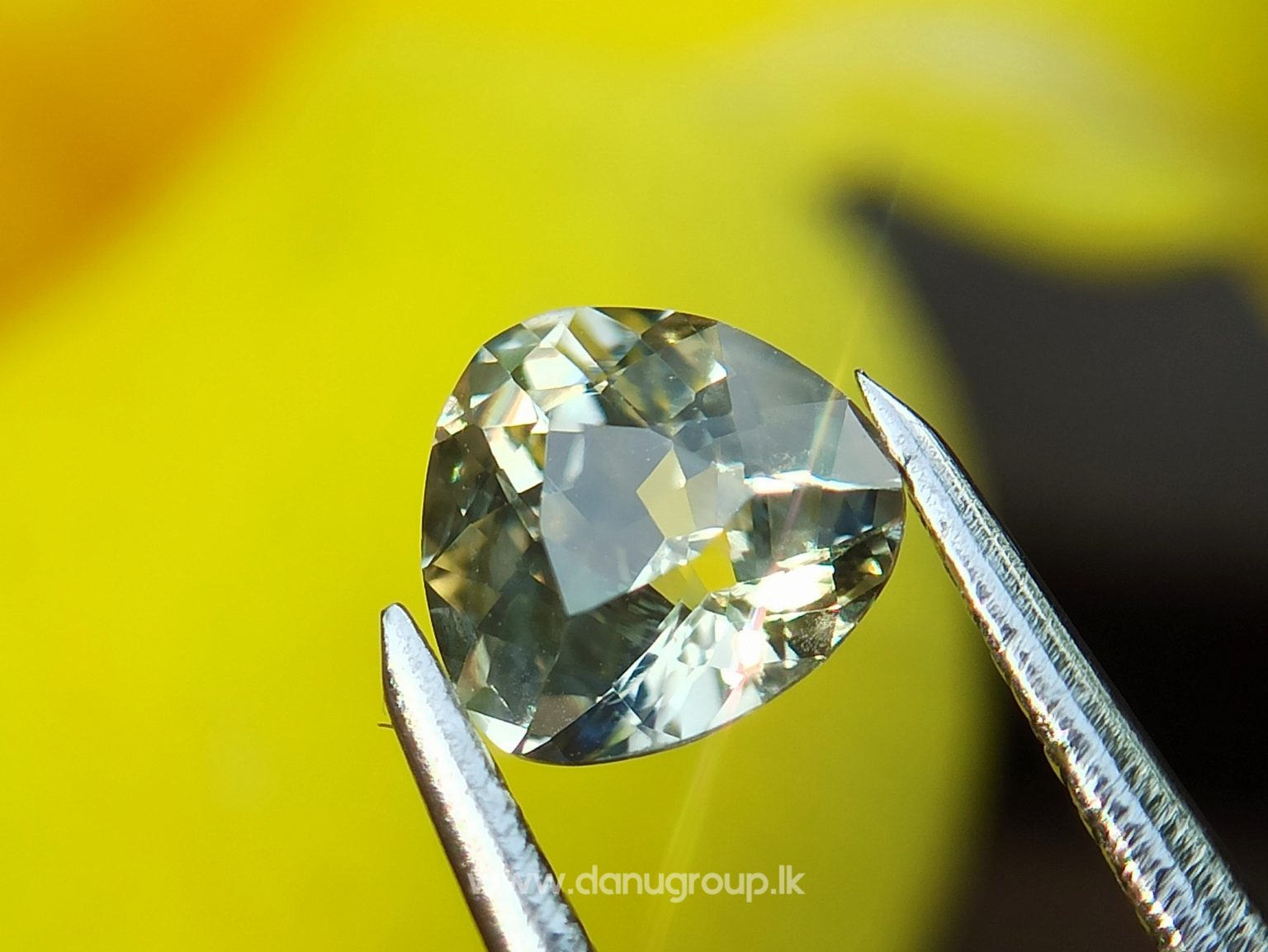 danugroup.lk - ceylon natural yellow sapphire and white Sapphire - Natural Fancy Sapphire Couple from Danu Group