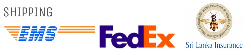 danu group shipping method ems and fedexwith insurance by sri lanka insuarance