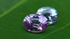 Ceylon Natural fancy Sapphire couple from Danu Group Gemstones