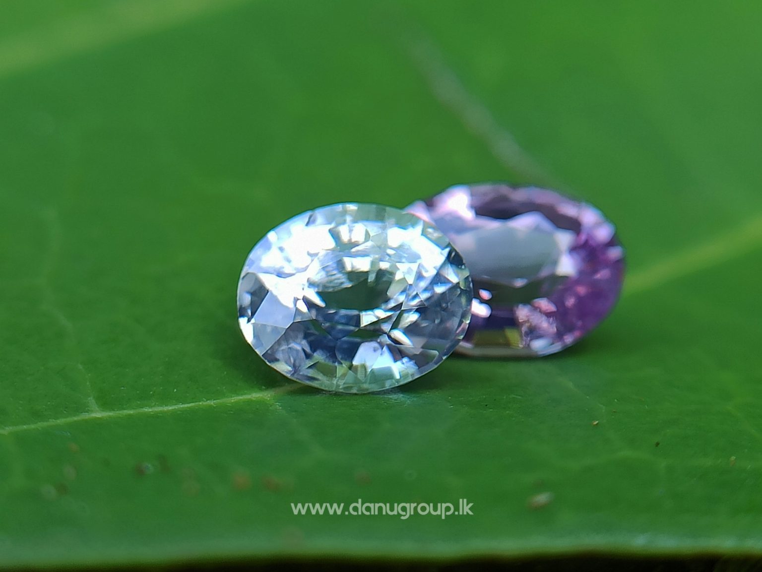 Ceylon Natural fancy Sapphire couple from Danu Group Gemstones