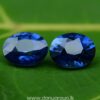 Ceylon Natural Vivid Royal Blue Sapphire Pair Danu Group Gemstones Collection - danugroup.lk
