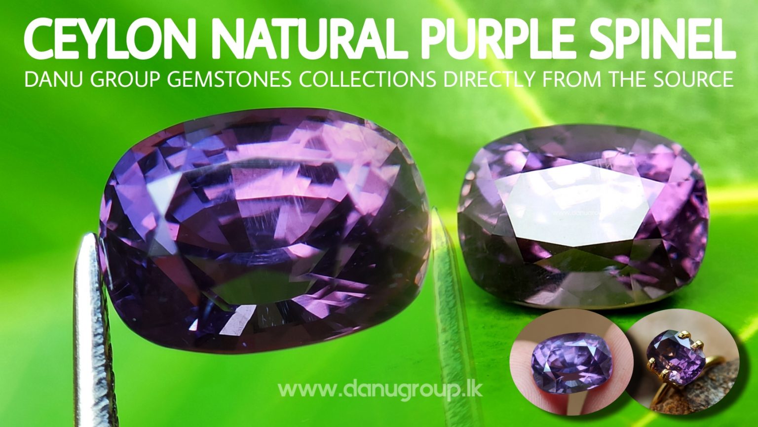 danugroup.lk - ceylon natural purple spinel from Danu Group