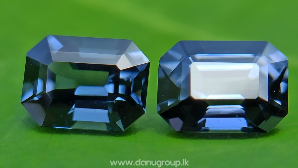 Ceylon Natural Spinel Pair Octagon Shape Pair - danugroup.lk