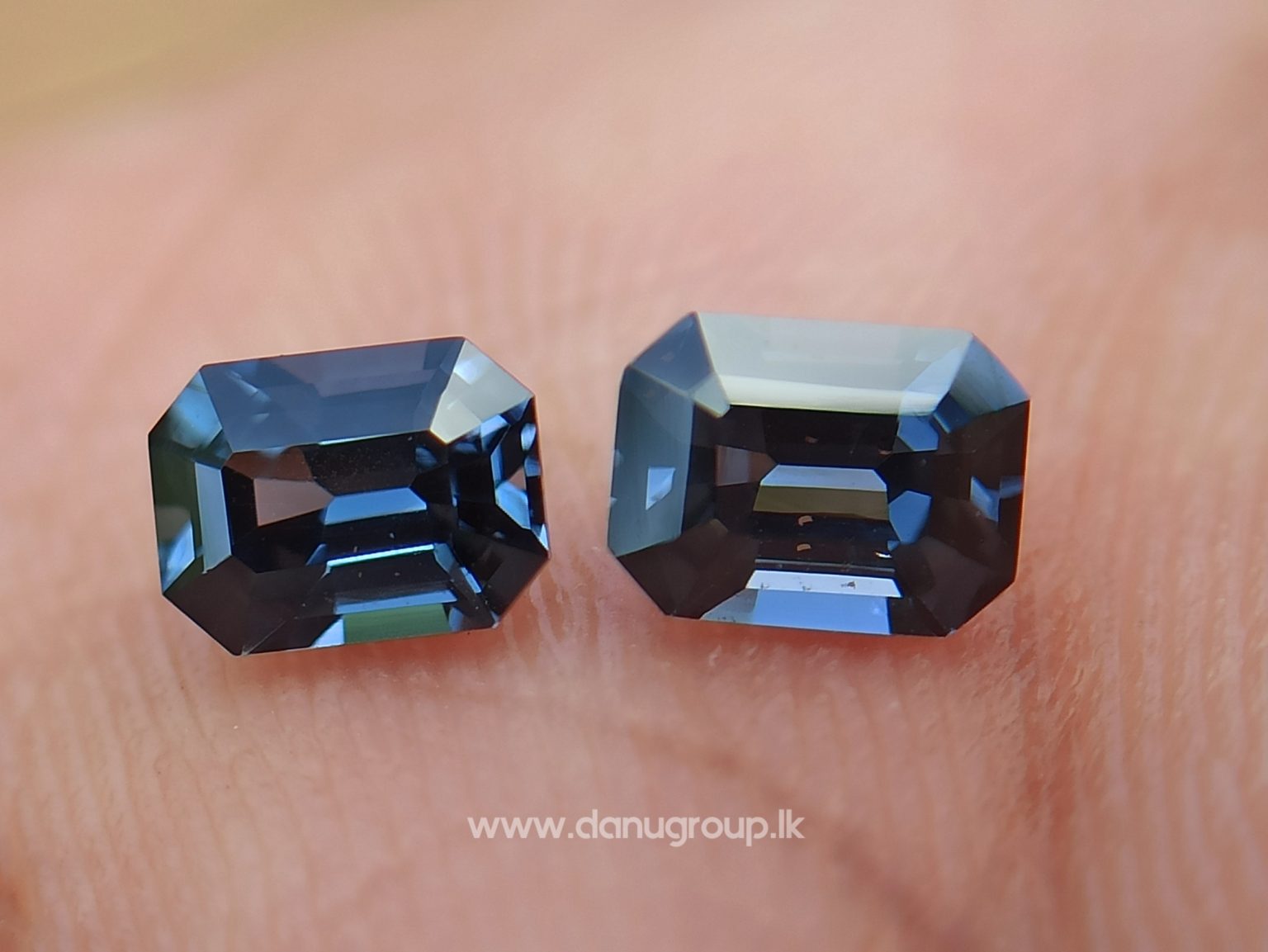 Ceylon Natural Spinel Pair Octagon Shape Pair - danugroup.lk