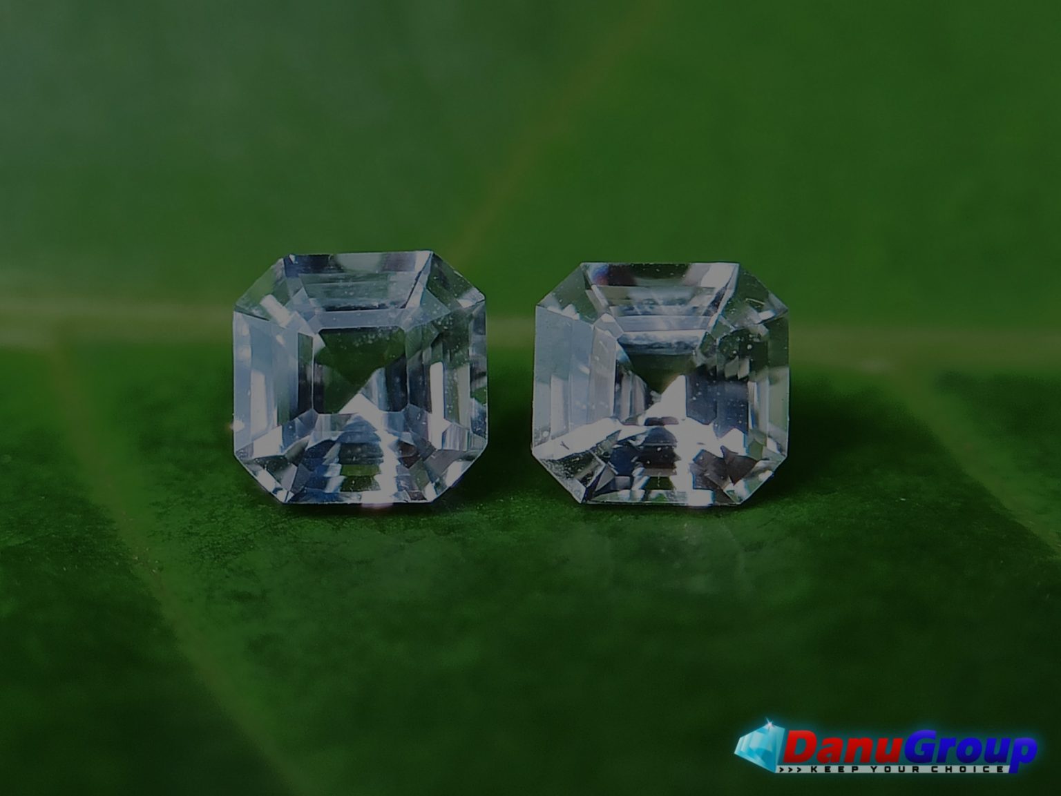 Ceylon Natural Vivid Royal Blue Sapphire with fancy Sapphire couple for fine Jewelry Design - Danu Group danugroup.lk