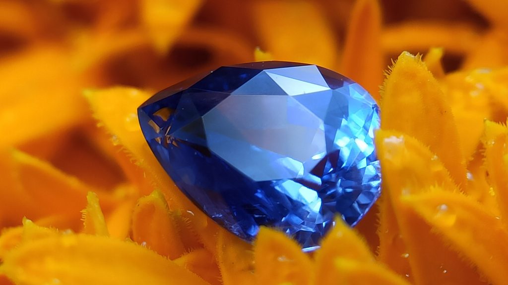 Ceylon Natural Cornflower Blue Sapphire Cushion shape Gemstone from Danu Group Gemstones Collections - danugroup.lk