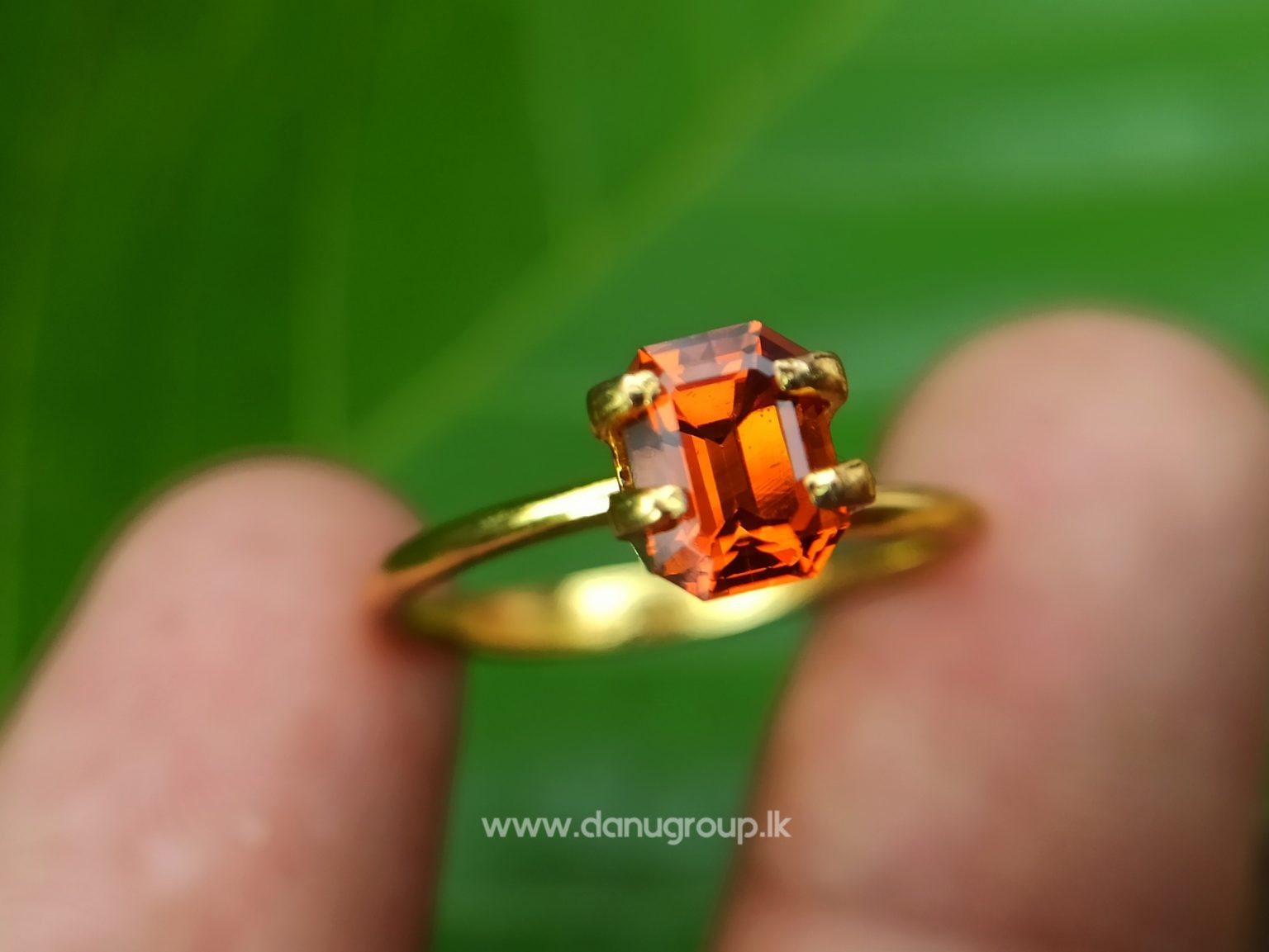 Best Quality Natural Spessartite Garnet Emerald Cut Danu Group Gemstones -- danugroup.lk