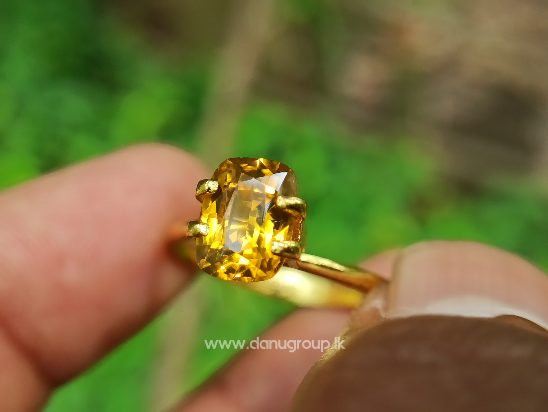 14k Yellow Gold Custom Blue Zircon And Diamond Engagement Ring #102318 -  Seattle Bellevue | Joseph Jewelry