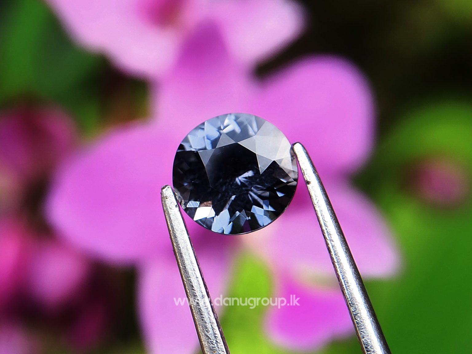 Natural Gray Spinel Round Flower Cut Danu Group Gemstones - danugroup.lk