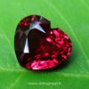 Ceylon Natural Garnet Heart from Danu Group Gemstones Collection - danugroup.lk