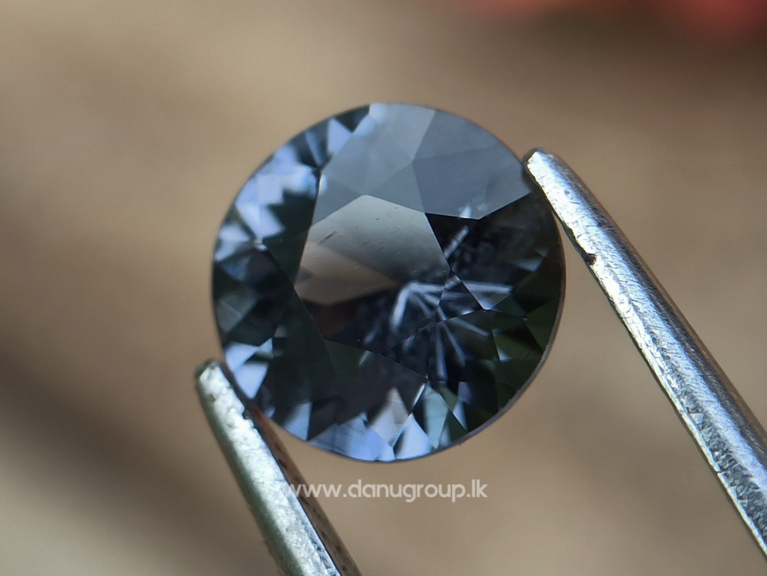 Natural Gray Spinel Round Flower Cut Danu Group Gemstones - danugroup.lk