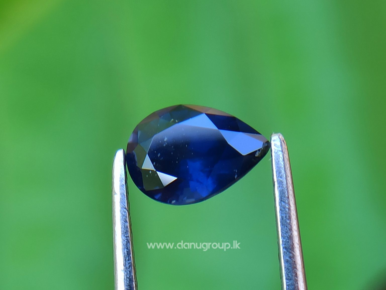 Ceylon Vivid Royal Blue Sapphire Drop Pear Shape Danu Group Gemstones - danugroup.lk