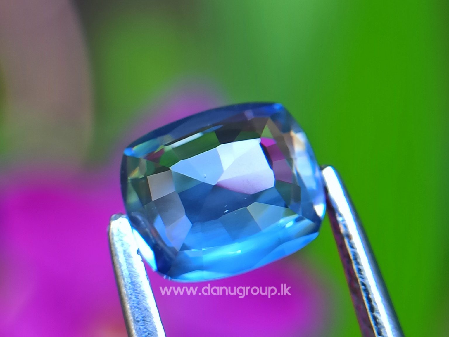 Ceylon Blue Sapphire Cushion Shape - Danu Group Gemstones