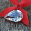 Ceylon Natural White Sapphire pear drop shape Gemstone from danu group - danugroup.lk