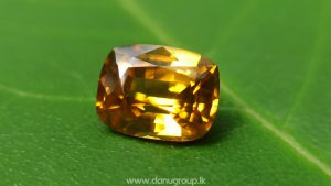Ceylon Natural Yellow Zircon Melychrysos from Danu Group Gemstones Collections