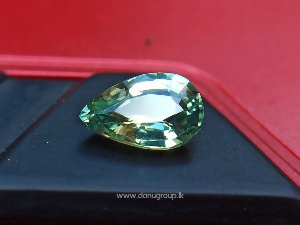 Natural Fine Quality Green Sapphire Pear shape Gem from Danu Group - danugroup.lk