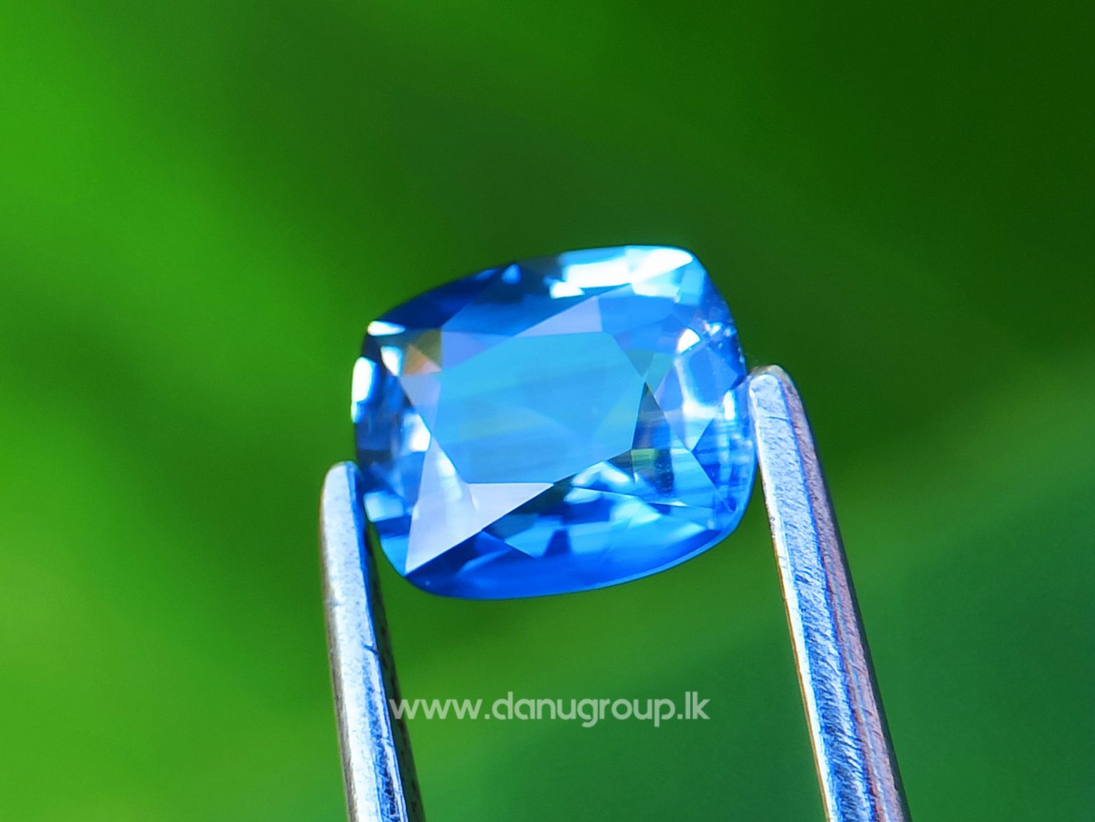 Ceylon Blue Sapphire Cushion Shape - Danu Group Gemstones