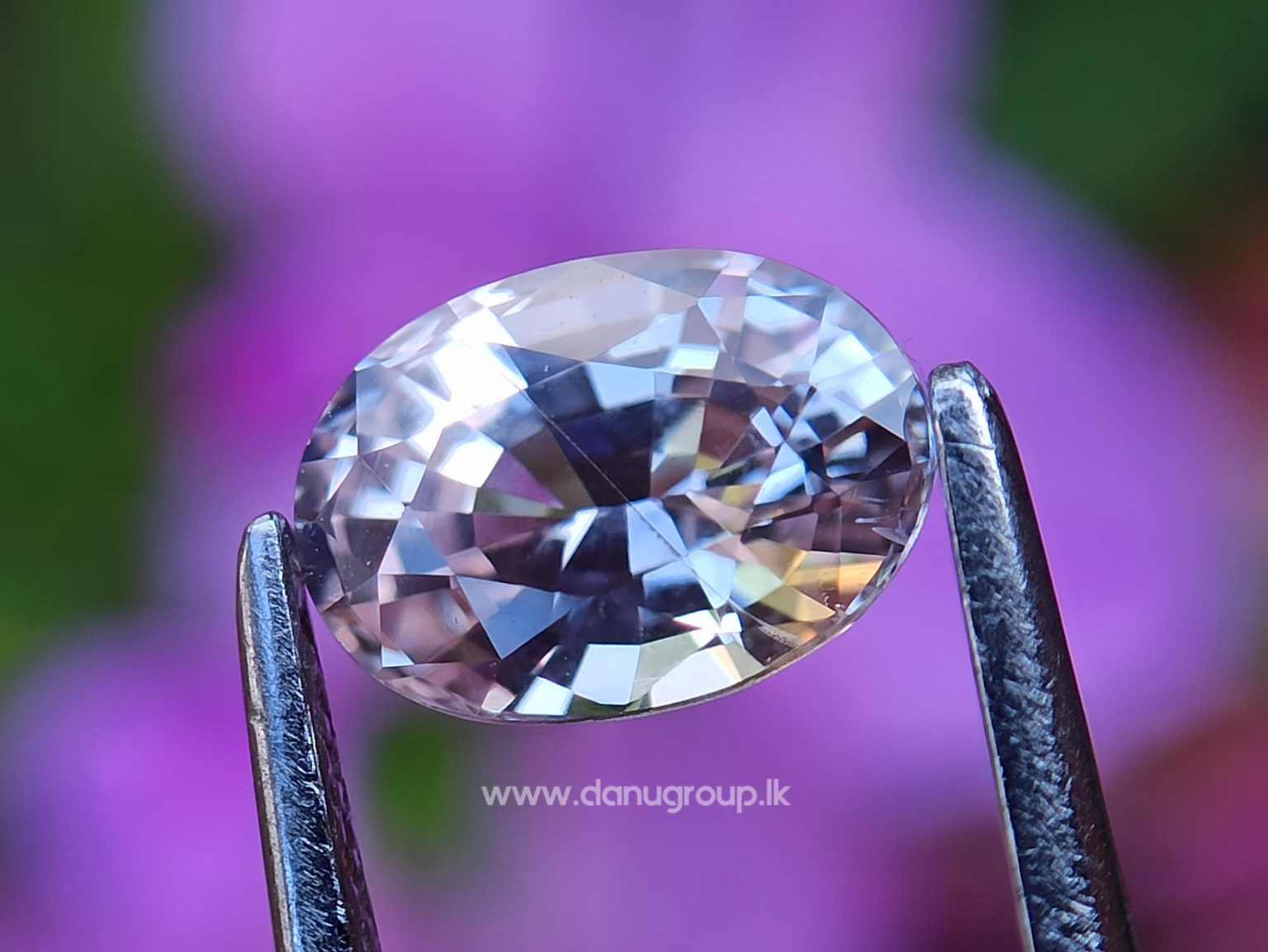 Ceylon Natural Light Peachy Pink Sapphire Danu Group collection