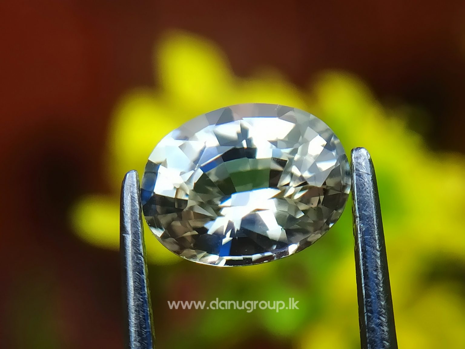 Ceylon Natural Light Yellow Sapphire Oval Shape best quality gem from Danu Group - danugroup.lk