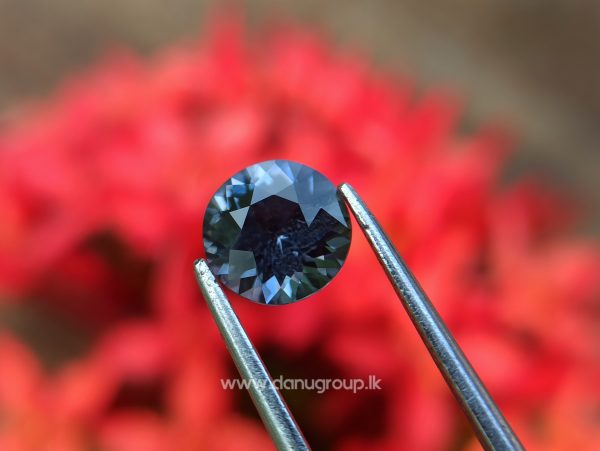 Natural Gray Spinel Round Flower Cut Danu Group Gemstones - danugroup.lk