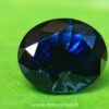 Ceylon Peacock Blue Sapphire Oval shape gem from Danu Group Gemstones -- danugroup.lk