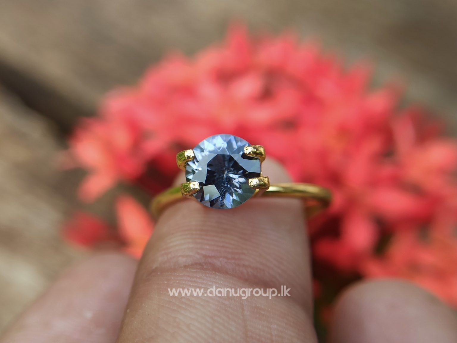 Natural Gray Spinel Round Flower Cut Danu Group Gemstones - danugroup.lk
