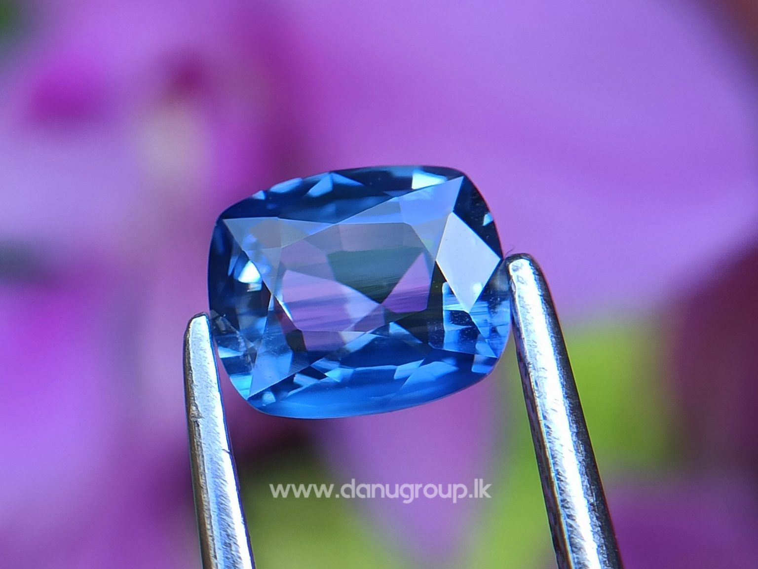 Ceylon Blue Sapphire Cushion Shape - Danu Group Gemstones