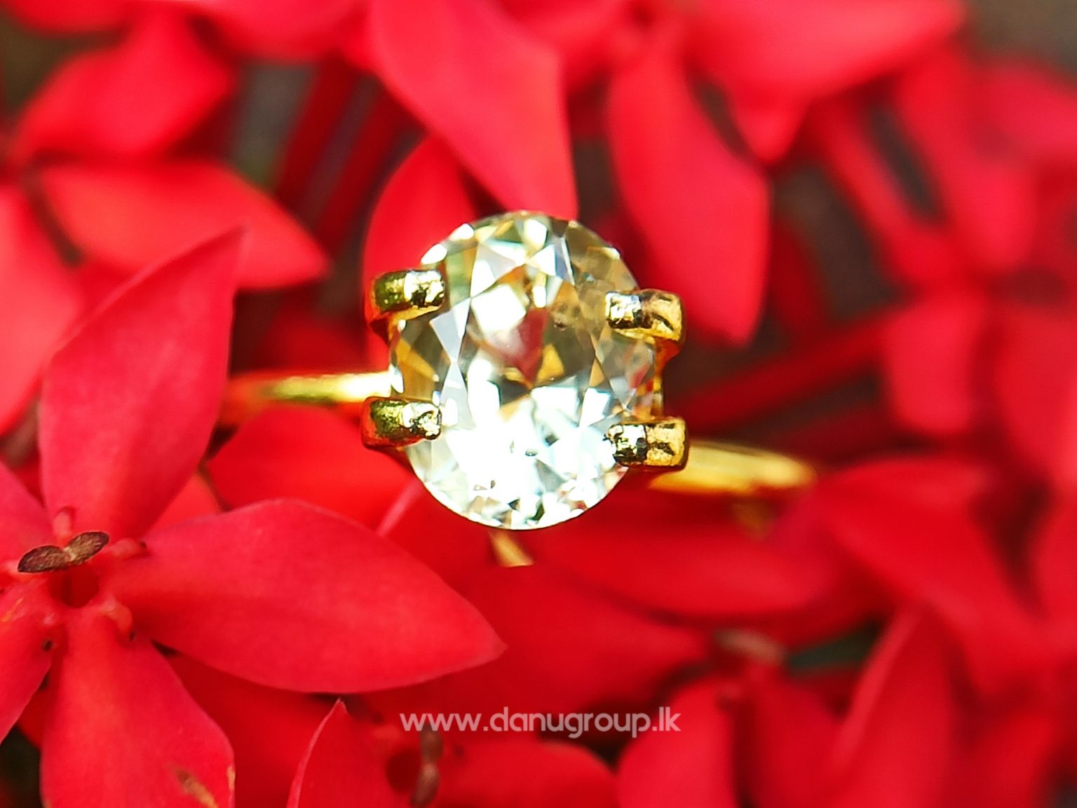 Ceylon Natural Yellow Sapphire Oval shape Unheated Pukraj from Danu Group - - danugroup.lk