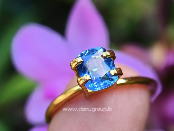 Ceylon Blue Sapphire Cushion Shape - Danu Group Gemstones