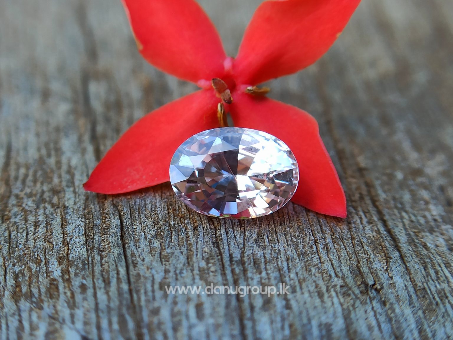 Ceylon Natural Light Peachy Pink Sapphire Danu Group collection