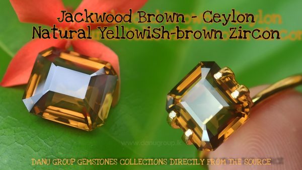 Jackwood brown zircon Natural brown zircon Danu group Gemstones - danugroup.lk