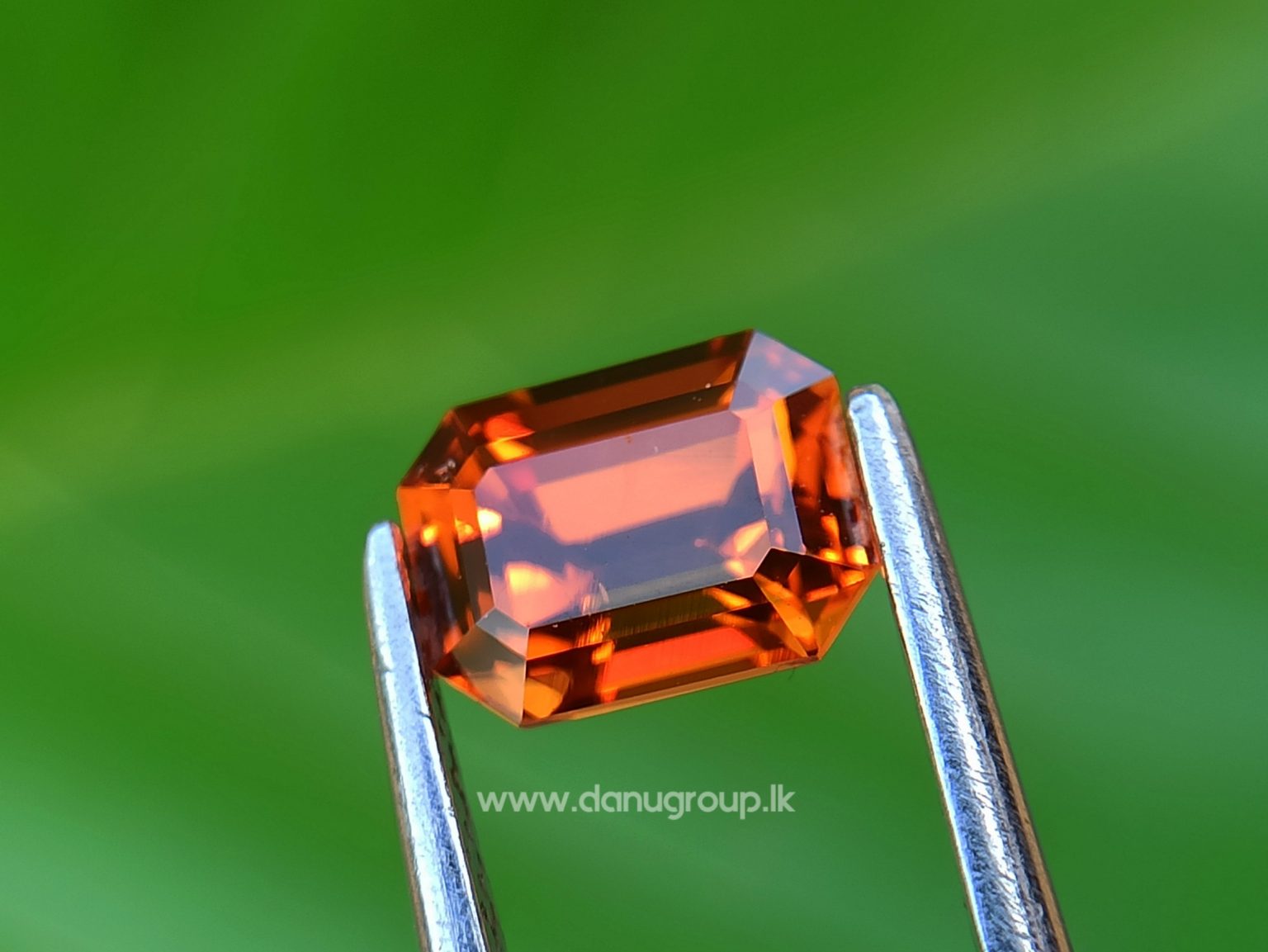 Best Quality Natural Spessartite Garnet Emerald Cut Danu Group Gemstones -- danugroup.lk
