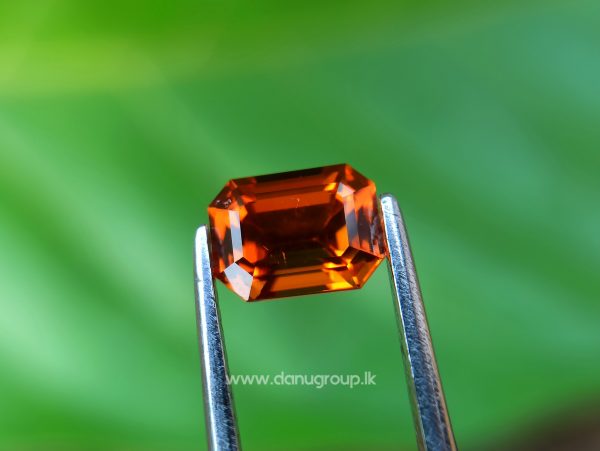 Best Quality Natural Spessartite Garnet Emerald Cut Danu Group Gemstones -- danugroup.lk