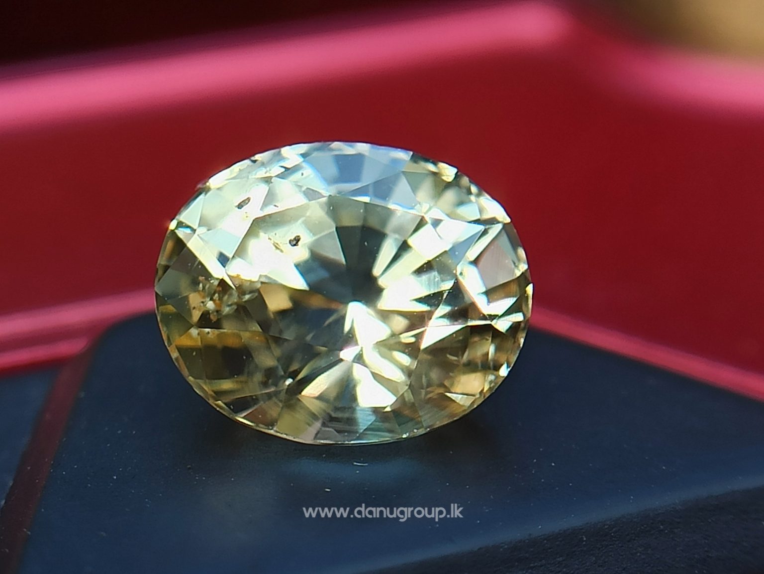 Ceylon Natural Yellow Sapphire Oval shape Unheated Pukraj from Danu Group - - danugroup.lk