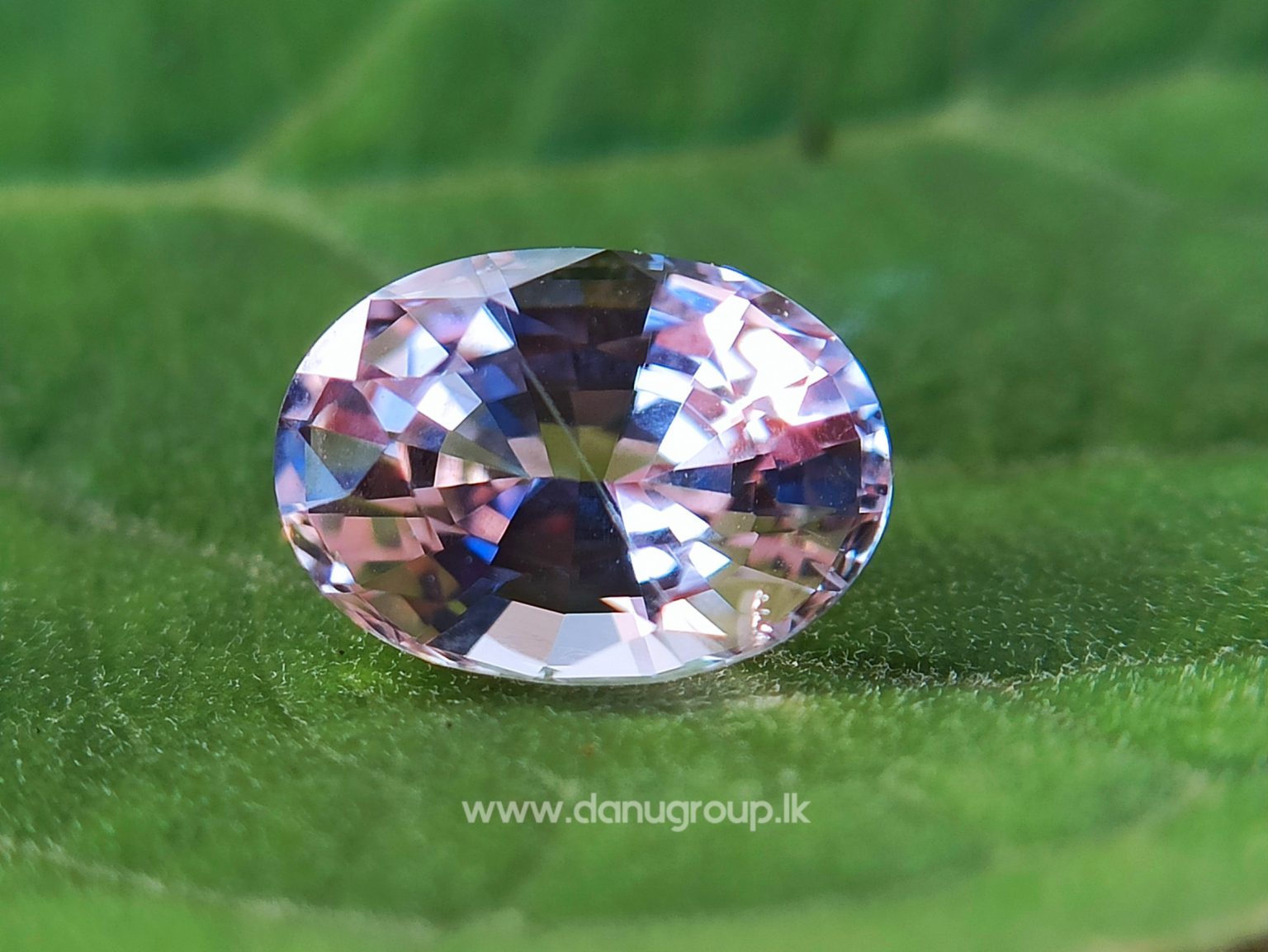 Ceylon Natural Light Peachy Pink Sapphire Danu Group collection