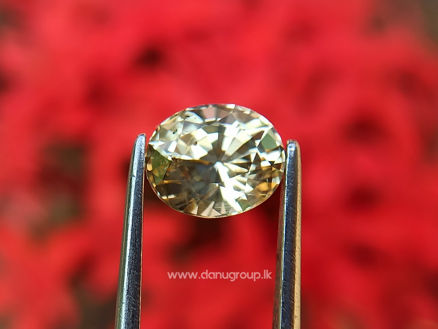 Ceylon Natural Yellow Sapphire Oval shape Unheated Pukraj from Danu Group - - danugroup.lk