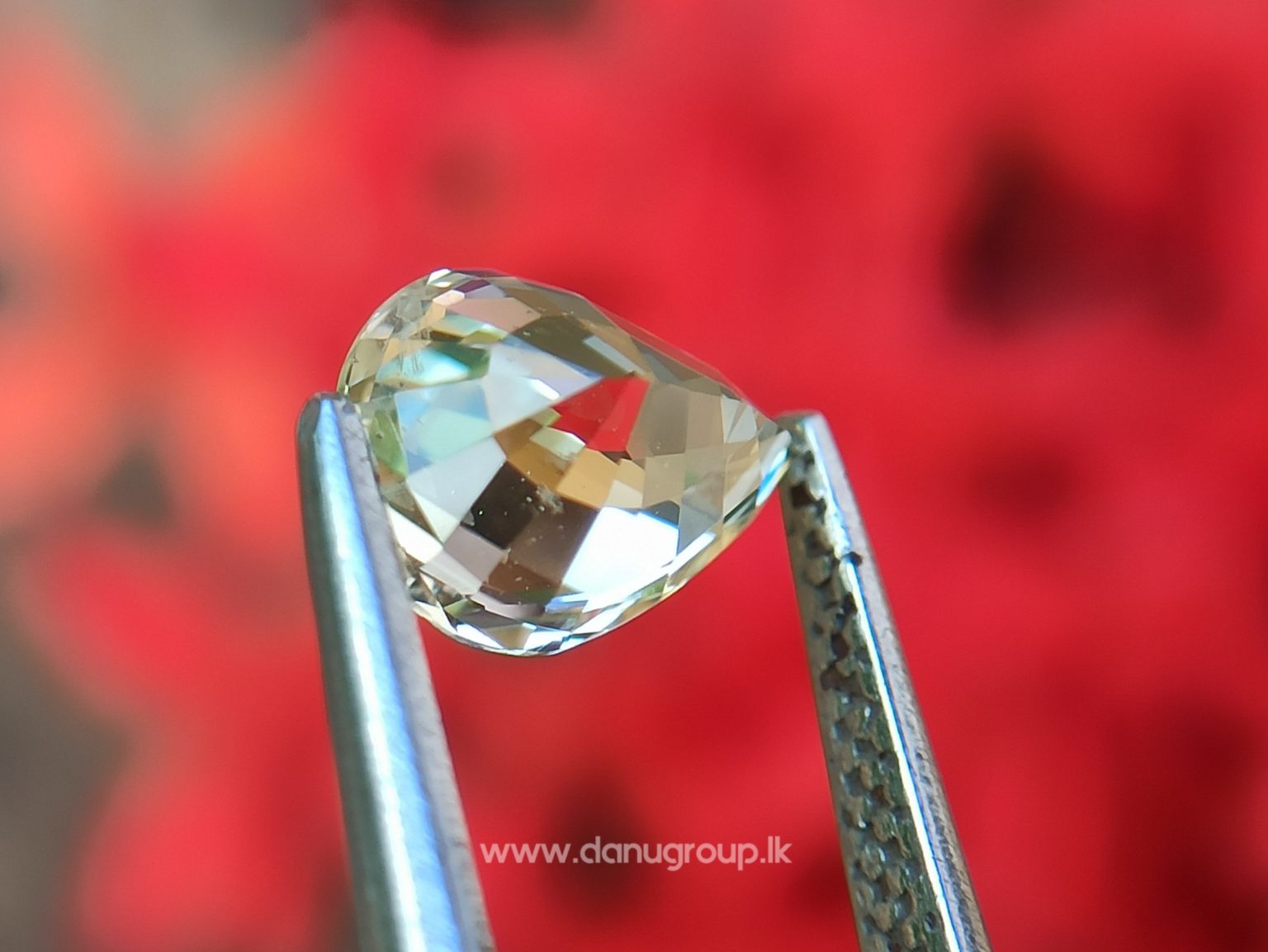 Ceylon Natural Yellow Sapphire pear shape Unheated Pukraj from Danu Group - danugroup.lk